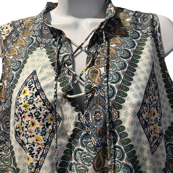 Speed Control New York | Sleeveless Print Dress | Tie Front - Picture 2 of 6